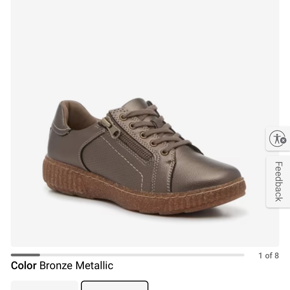 Clark’s Metallic Brown Sneakers